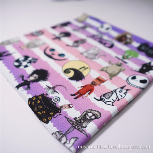 Fashion Polyester Pattern Digital Print Bullet Fabric